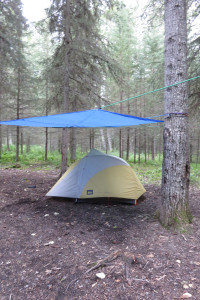 Tent camping in Denali State Park, Alaska